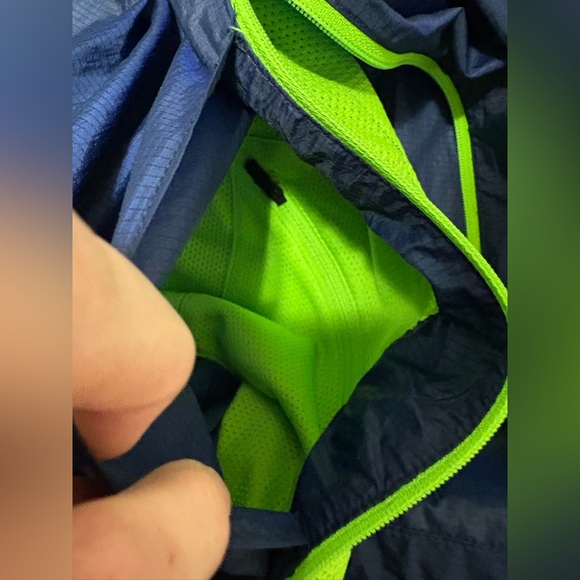 Men's Nike Navy Seattle Seahawks Sideline Alpha Fly Rush Pullover Jacket XL - Picture 10 of 14